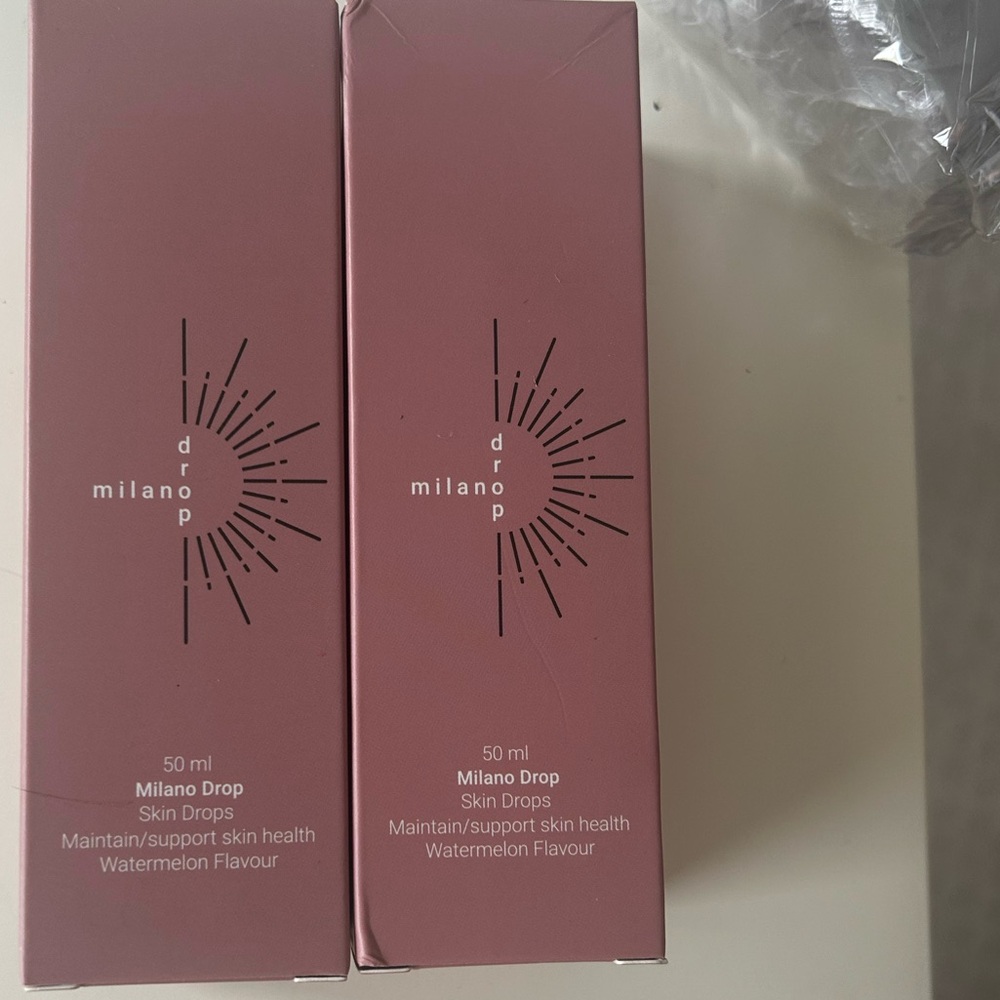 Milano Tanning Skin Drops 2/$35 Unopened Exp 7/28
Watermelon Flavor